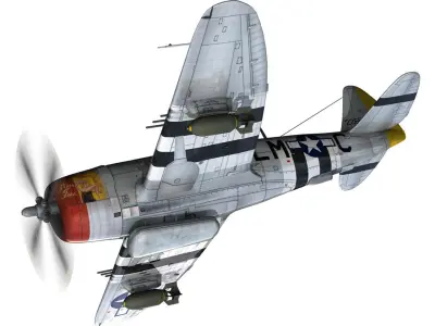 Republic P-47 Thunderbolt - Rozzie Geth II 3D model