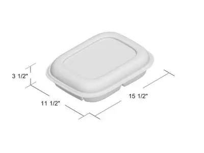 Rebrilliant Plastic Divided Serving Dish Free 3D model