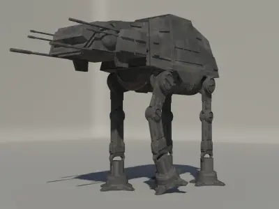 Star Wars AT-AT Low-poly 3D model