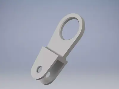 Hinge metal hook 3D model