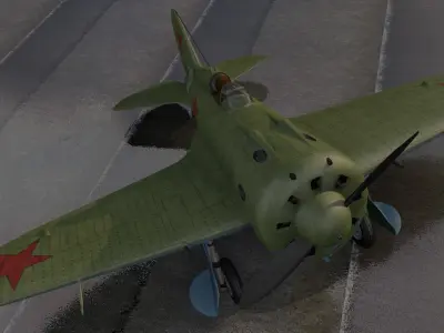 Polikarpov I-16 Mosca 3D model