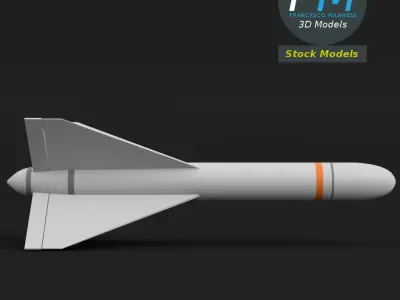 AGM-62 Walleye missile 3D model