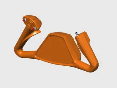 Editable Beechcraft King Air Yoke V1 3D print model