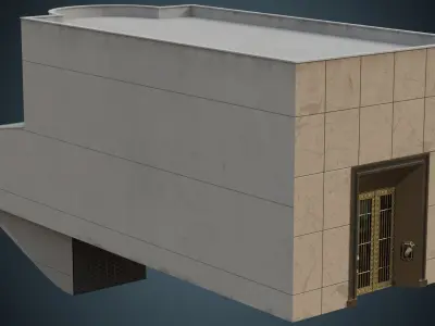 Building 8B Low-poly 3D model