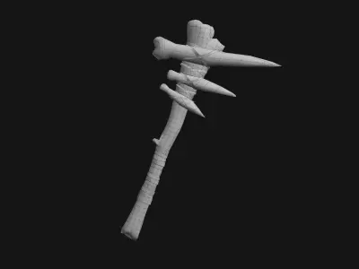 Club Weapon Free low-poly 3D model