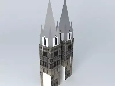 Twin towers Free 3D model
