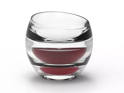 Glass wine 3D model