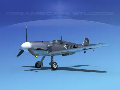 Messerschmitt BF-109 V16 3D model