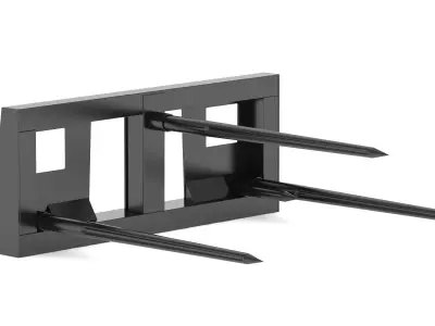 Skid Steer Bale Spear 3D model