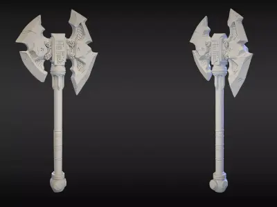 Stylized Axe 15 3D model