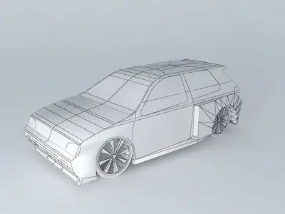 Tuned Hatchback Free 3D model