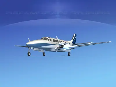 Beechcraft B99 Aero Express 3D model