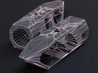 Vendetta Precision VP-09 Muzzle Brake Low-poly 3D model