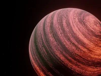 Planet Space Gas Giant Ready Low-poly 3D model purchase