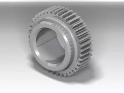 Parametric Spur Gear 3D model
