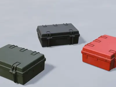 Hard case Low-poly 3D model