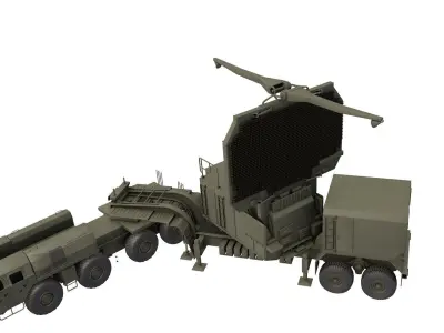 64N6 Tombstone  64N6E2 radar 3D model