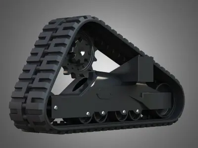 Rubber Track - T76 Bobcat Skid Steer 3D model
