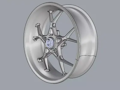 centerlock sportbike rear wheel 3D model