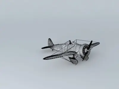 BOEING P26A PEASHOOTER Free 3D model