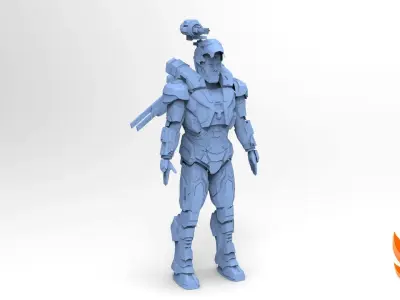 War Machine Inifinity War MK4 Armor 3D model
