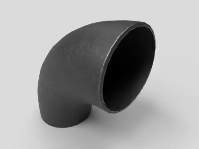 Elbow Pipe Long Radius 10 inches 3D model