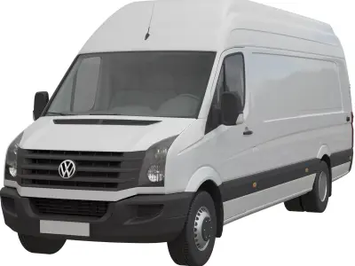 VW Crafter50 MAXI Panel Van 2011 3D model