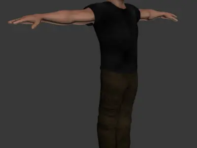 Male Character Low-poly 3D model