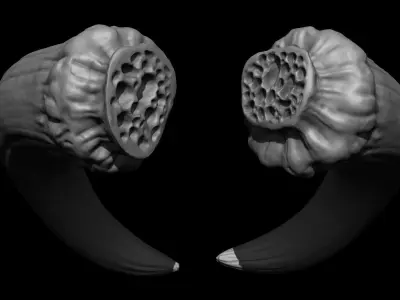 3D PRINTABLE MYTHOSAUR HORNS - THE MANDALORIAN STAR WARS 3D print model purchase