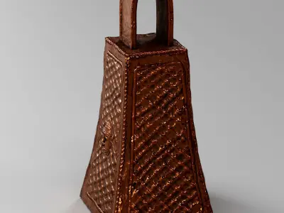 Benin bronze bell Low-poly 3D model