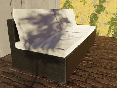 Outdoor Patio Sofa Free 3D model
