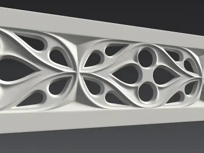 Gothic ornament 02 Free 3D model