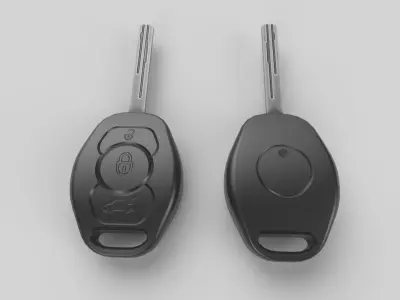 Car Key LP 01 Low-poly 3D model