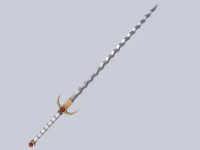 Flamberge Low-poly 3D model order