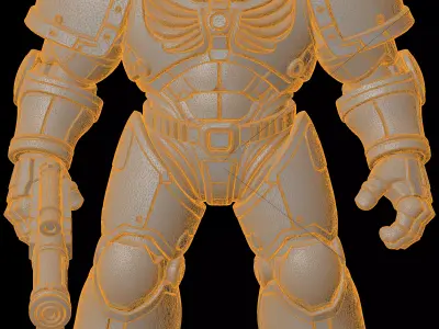 Terminator Figurine 3D Print Model 3D print model