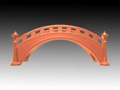 Aquarium Ornaments old bridge 3D print model