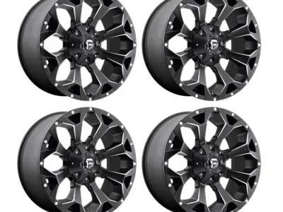 Fuel Assault Wheel Matte Black And Milled F150 Raptor 3D model
