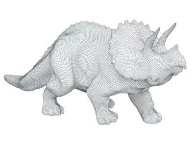 Triceratops Toy 02 3D model