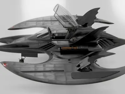 1989 Batwing Low-poly 3D model