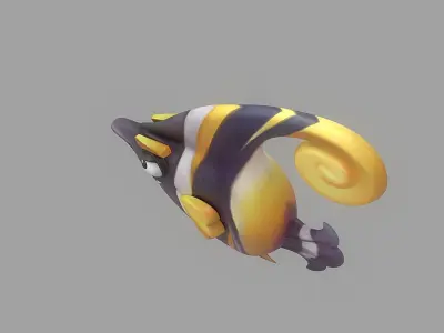 Cartoon Fish 14 Low-poly 3D model
