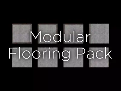Modular Flooring Pack Low-poly 3D model