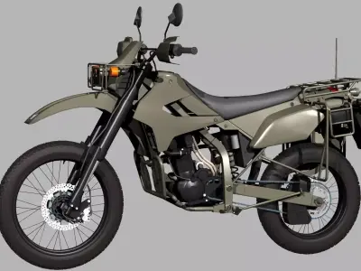 JGSDF Reconnaissance motorcycle 3D model