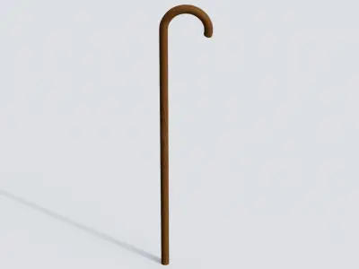 Cane 01 Low-poly 3D model