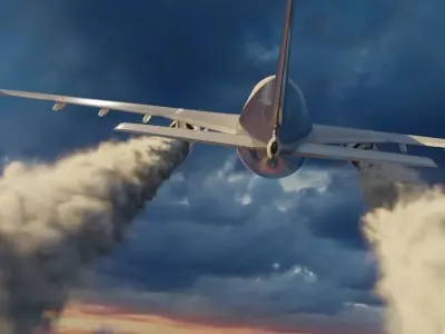 Animated Vdb Contrails - 300 Frames Fast and Loopable 3D model