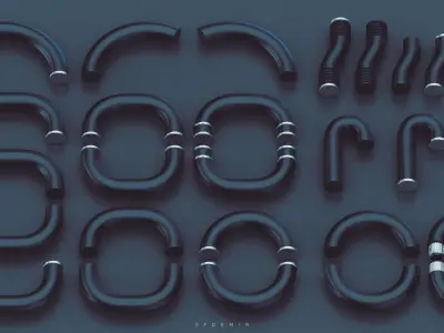 SFDEMIR Tube Kitbash 02 Low-poly 3D model