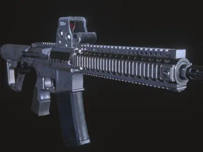 MK18 Weapons Pack Free 3D model