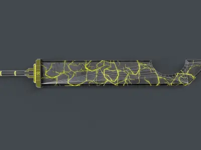 Sci-Fi Sword V1 - 05 Low-poly 3D model