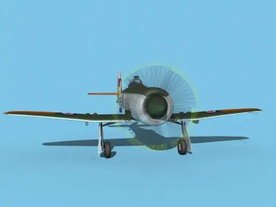 Hawker Sea Fury V15 RCAF 3D model