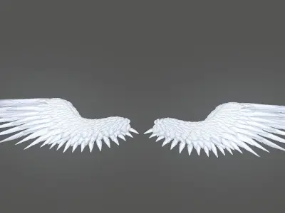 Angel Wings Low-poly 3D model