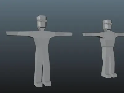 Military Models Pack Low-poly 3D model